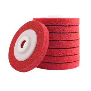 100mm 7p Red, Nylon Fiber Grinding Wheel, Non-Woven